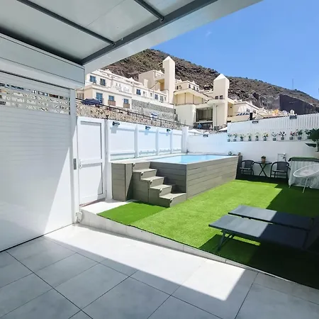 Big Puerto Rico Streetfront With Private Saltwater Jacuzzi Pool, Bbq, Kitchen & 3 Terraces Near Shopping Center * Puerto Rico (Gran Canaria)